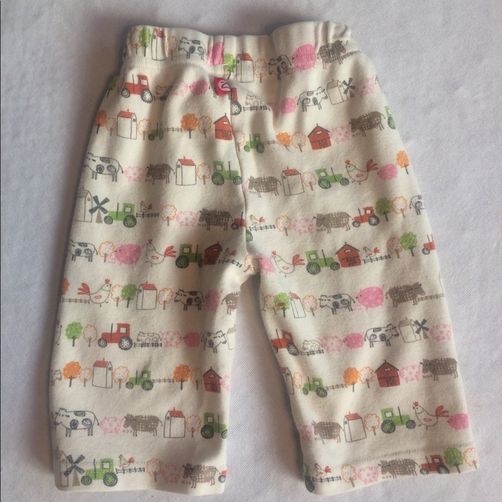 Baby Zutano Organic Knit Wide Leg Pants, Farm 6M